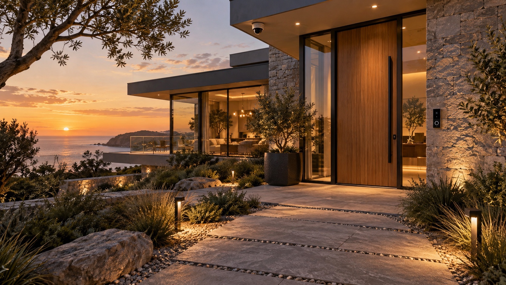 Secure residential entrance concept